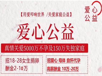 青龙捐卵助孕生子 爱心志愿者招募